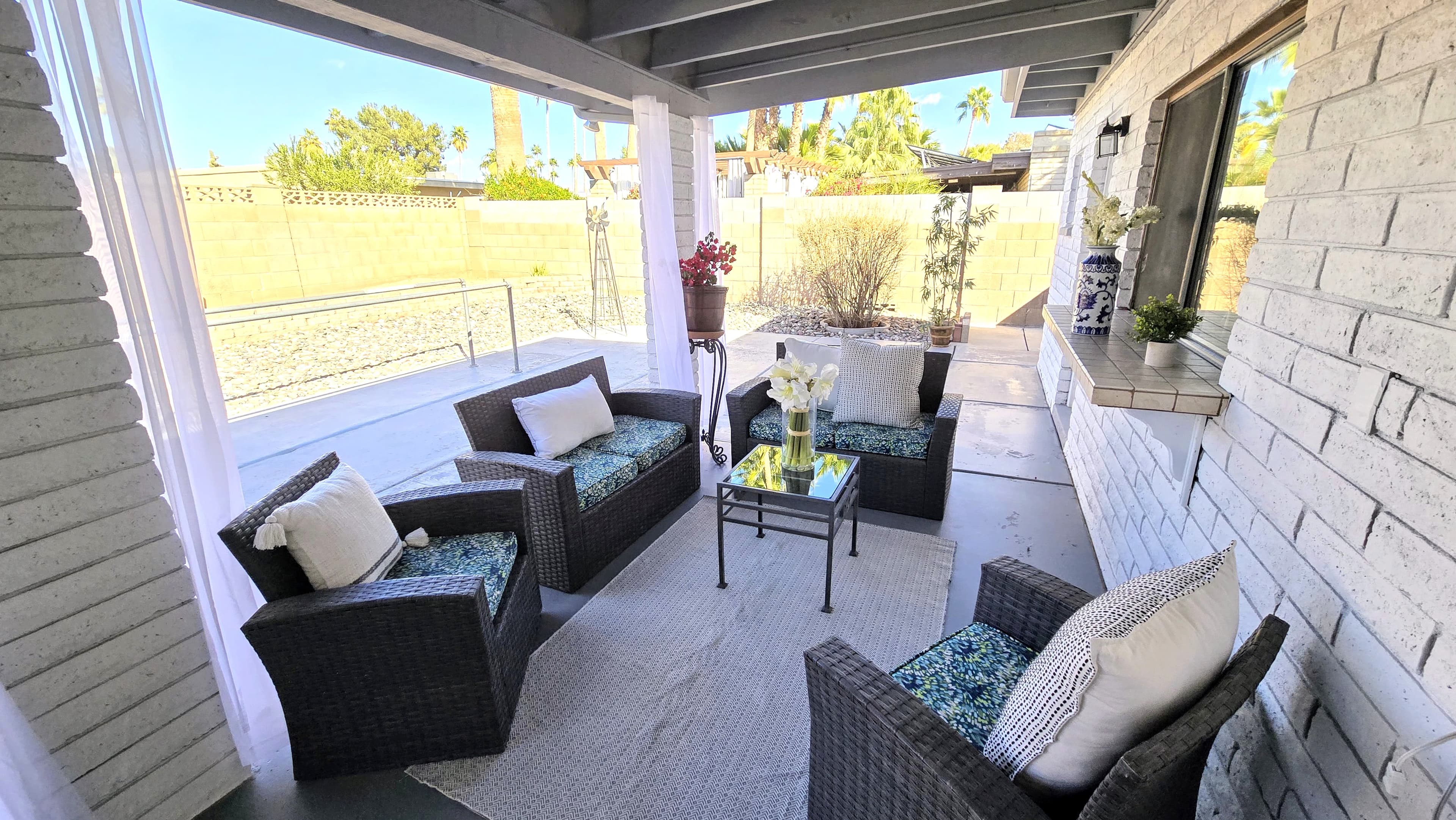 Desert Bloom Back Patio